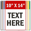 Custom Sign, Custom Sign for Business, Indoor/Outdoor use. 10x14 Inches, Rust Free .040 Aluminum, Fade Resistant, Made in USA by My Sign Center (Header)