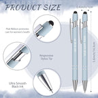 Zonon 12 Pcs Inspirational Pens Bulk Funny Ballpoint Pen with Stylus Tip Motivational Gifts for Valentine's Day Teacher Coworkers Nurse School Office Supplies(Morandi,Boss Lady)