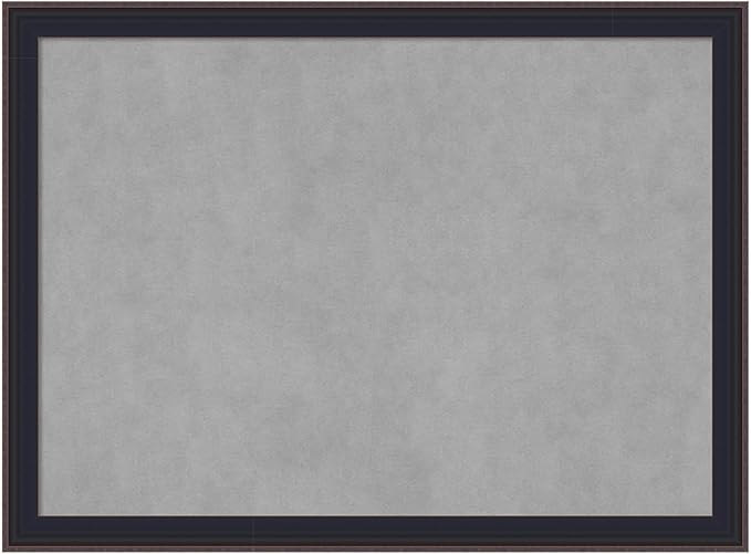 Amanti Art Black Framed Magnetic Board 23x31 Medium Vision Board for use with Magnets, 100% Metal Sheet to Display Items as Office Decor or for Home Organization in mudroom, Kitchen or Kids Room