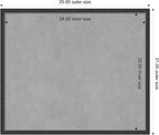 Amanti Art Black Framed Magnetic Board 21x25 Medium Vision Board for use with Magnets, 100% Metal Sheet to Display Items as Office Decor or for Home Organization in mudroom, Kitchen or Kids Room