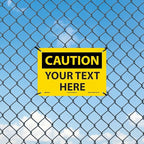 Custom OSHA Style Caution Sign 7" x 10" Plastic Sign, Customizable "Your Text Here", by AccuformNMC Made in USA