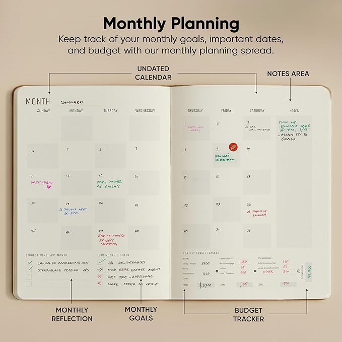 Hourly Planner & Appointment Book (8.5” x 11”) - Premium Hourly Planner with Daily Schedule & 30-Minute Time Slots for Better Time Management by PRODUCTIVITY STORE (A4, Brown)