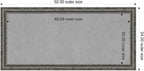 Amanti Art Black Framed Magnetic Board 24x52 Oversize Vision Board for use with Magnets, 100% Metal Sheet to Display Items as Office Decor or for Home Organization in mudroom, Kitchen or Kids Room