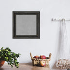 Amanti Art Black Framed Magnetic Board 15x15 X-Small Vision Board for use with Magnets, 100% Metal Sheet to Display Items as Office Decor or for Home Organization in mudroom, Kitchen or Kids Room