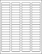 Printable Labels for Mailing - Laser/Ink Jet Compatible Shipping Address Return Labels, 80 per Sheet, 1/2 x 1-3/4", Box of 250 Pages/20000 Labels, White