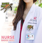Aoryalps Turtle Time Retractable Badge Reel Holder Retractable with ID Clip for Nurse Nursing Name Tag Card Nursing Student Teacher Doctor Medical Assistant Work Office Clip-Gifts for Nurse