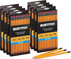 Bostitch Office Premium #2 Pencils, American Cedar Wood, Pre-Sharpened, HB Graphite, 96-Pack