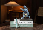 NCQIXIAO Templar Vanguard Soldier Pen Holder Pencil Stand Desk Organizers and Accessories as Gift for Medieval Warrior Enthusiast (Blue)