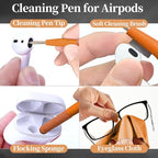 Cell Phone Camera Tablet Touch Screen Cleaner for iPhone Speaker, Hatstart Laptop Computer PC Keyboard Brush Cleaning kit for MacBook Airpods iPad MacBook, All in One Electronic Cleans Kits for Gamer