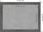 Amanti Art Grey Framed Magnetic Board 23x31 Medium Vision Board for use with Magnets, 100% Metal Sheet to Display Items as Office Decor or for Home Organization in mudroom, Kitchen or Kids Room