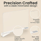 KLOZIT 6- Pack Clear Acrylic Shelf Dividers-Non-Slip Closet Organizers for Sweaters, Bags, Towels- Shelf Separators for Bedroom, Kitchen, Office