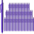 JIMMIDDA 52 Pcs Pens Bulk - 1.0MM Ballpoint Pens Purple Ink | Medium Point Smooth Writing, No Bleed Retractable Ball Point Pen for Office School (Purple - 52Pcs)