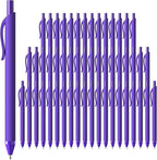 JIMMIDDA 52 Pcs Pens Bulk - 1.0MM Ballpoint Pens Purple Ink | Medium Point Smooth Writing, No Bleed Retractable Ball Point Pen for Office School (Purple - 52Pcs)