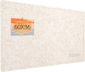Lightomorrow Large Bulletin Board - 60 x 36 Inches, Decorative Felt Pin Board for Wall - 5' x 3' Foldable Photo Display Board with Self-Adhesive Tape, Includes 20 Push Pins -Oatmeal