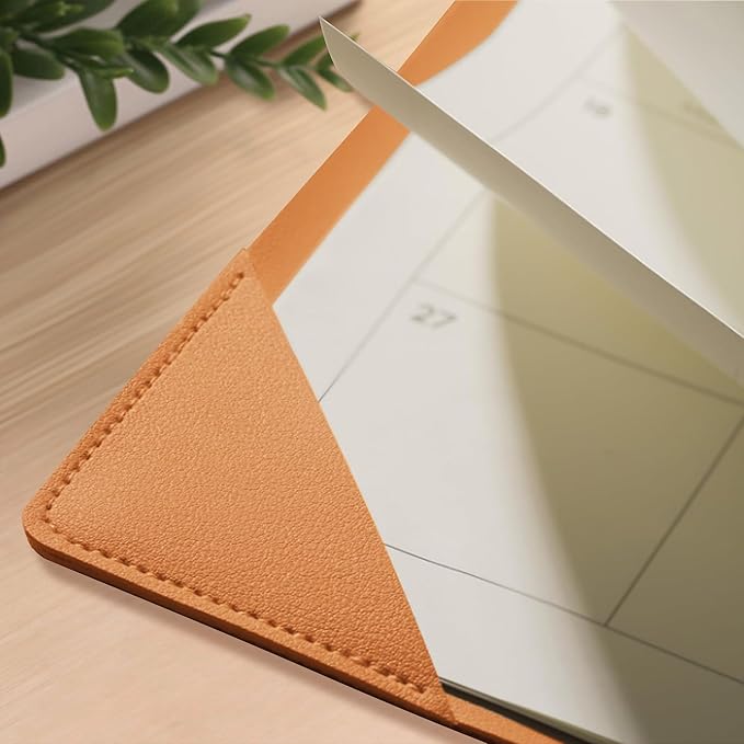 Desk Calendar 2026 – 18-Month Desktop Calendar from Jan 2026 to Jun 2027, for Office, School & Home Use – Large Teacher Desk Calendar 22x17 (Brown)