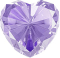 Purple Crystal Diamonds Paper Weights with Gift Box, 80mm Heart Shape Real Crystal Diamond Glass Gems Paperweight, Big Diamonds Birthday Anniversary Women Her Valentine's Day Gifts
