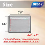 BEUYI Clear 7.5'' x 5.5'' Packing List Envelopes, Adhesive Shipping Label Pouch/Sleeve (100 Pack)