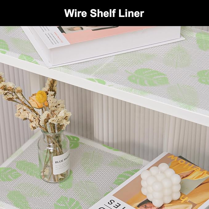 Cooyes Shelf Liner – Premium Non-Adhesive Cabinet & Drawer Liner for Kitchen – Waterproof Shelf Paper with Modern Pattern – Durable EVA Cabinet Mat – Easy to Cut （12" W x 120" L）