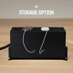 Extra Large Cable Management Box, Wood Cord Hider Box & Organizer for Power Strip, TV Wires & Desk Cable Storage