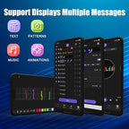 LED Sign,Programmable LED Sign,Flexible Scrolling LED Message Display,Bluetooth APP,DIY Design Colours,Text, (36"x 8")