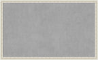 Amanti Art Silver Framed Magnetic Board 26x42 Large Vision Board for use with Magnets, 100% Metal Sheet to Display Items as Office Decor or for Home Organization in mudroom, Kitchen or Kids Room