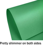 Green Shimmer Cardstock 8.5 x 11 Green Paper, Goefun 24 Sheets 80lb Card Stock Printer Paper for Christmas, Invitations, Certificates, Crafts, Card Making