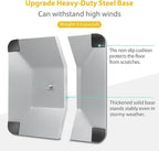 VAIIGO 8.5"x11" Pedestal Poster Sign Stand with Heavy Duty Base, Adjustable Sign Holder Standing Floor Sign Stand for Office,Store,School,Church,Public Sign Displayed Stands, Silver