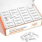 Shuttle Art White Erasers, 120 Pack Erasers Bulk, Smudge Resistant Eraser for Pencils, School Supplies for Kids, Students, Teachers, Office
