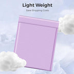 Metronic 120Pack Bubble Mailer 12x15 Inch Lavender Waterproof Padded Envelopes Self-Seal Large Bubble Mailers Cushioning Bubble Envelopes for Shipping,Books,Jewelry Makeup Supplies
