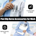 Piochoo Gel Pens, 8Pcs Quick Dry Black Ink Soft Touch Best Pen for Smooth Writing Journaling, Note Taking, School Supplies, Cute Office Pens for Men Nurse Aesthetic