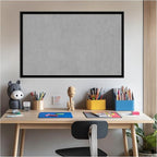 Amanti Art Black Framed Magnetic Board 21x33 Large Vision Board for use with Magnets, 100% Metal Sheet to Display Items as Office Decor or for Home Organization in mudroom, Kitchen or Kids Room