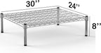 Regal Altair 24''W x 30''L x 8''H Chrome Plated Wire Dunnage Rack | Off The Floor Storage