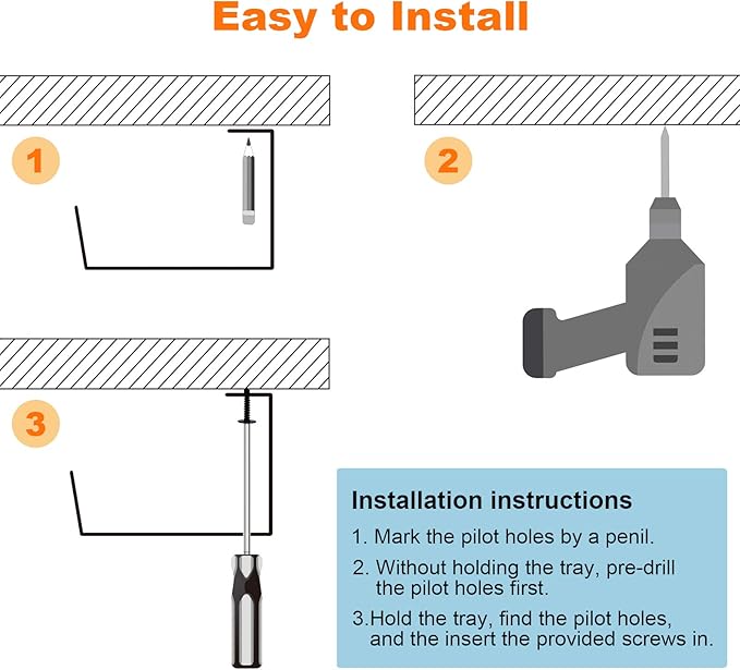 COYACOOL Under Desk Cable Management- 2 Pack Cord Organizer. Metal Wire Cable Management Tray for Office, Studio and Home. Super Sturdy Under Table Cable Management - Black Cable Organizer