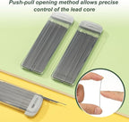 PATIKIL 600Pcs HB Mechanical Pencil Lead, 0.7mm Black Lead Refill Break Resistant Pencil Refills for Writing Office Supplies, Grey