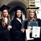 30 Packs Certificate Holders, Navy Blue Certificate Covers, Diploma Holders, Certificate Folders with Gold Foil Border for Letter Size 8.5" x 11" Certificates, Diploma, Documents, Award Cover