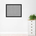 Amanti Art Black Framed Magnetic Board 37x45 X-Large Vision Board for use with Magnets, 100% Metal Sheet to Display Items as Office Decor or for Home Organization in mudroom, Kitchen or Kids Room