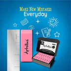 Artellius Teacher Supplies Erasers - Pink, Large 150-Count - Pencil Erasers for Kids & Classroom Use