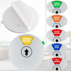 Office Door Sign, White Rotating Status Door Sign with 6 Options - Do Not Disturb/Out of Office/In a Meeting/Come in Welcome/Working Remotely/Back Soon, 6 Inch Round Privacy Signs (White)