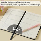 Crein Lynh 2025-2027 Premium Planner, Weekly & Monthly Calendar Planner with Budget & Goal Setting, January 2025 – December 2027, Tabs, Inner Pocket, Daily Journal Organizer for Women, A5, Black