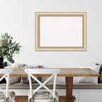 Amanti Art White Cork Board for Wall, 25x33 Vision Board with Gold Frame, Medium Corkboard Office Decor for Home Organization, Casual Corkboard Pinboard to display items for home organization