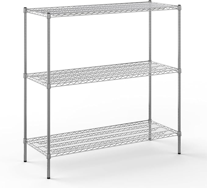 Regal Altair 21" Deep x 54" Wide x 54" Height Wire Shelving Kit | 3-Tier | NSF Commercial Storage Rack Unit