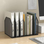 ASIFMTHOT 5 Vertical Desk Mail Organizer, Metal Mesh Desktop File Organizer with 5 Vertical Slot - Black, Letter Organizer Rack for Letters, Postcards, Stationery