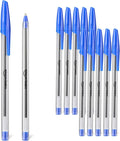 Amazon Basics Ballpoint Pens, 1.0mm, Blue, 12 Pack