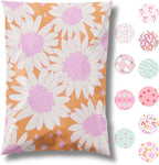 Pretty Package Store 14.5x19 Designer Poly Mailer 100 Pack Heavy Duty Waterproof Self Seal Shipping Bags for Small Business Large Mailing Envelopes Bulk Tear Resistant Packaging Pink Blooms Flowers