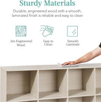 Best Choice Products 8-Cube Storage Organizer, 13.5in Shelf Opening, Bookcase, Display Shelf, Customizable w/ 2 Removable Back Panels – Whitewash