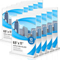 Eocnrhe Acrylic Sign Holder 8.5 x 11 10 Pack, Double-Sided Clear Sign Holder Plastic Stands for Display, Table Sign Stands, T Shape Flyer Holder