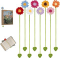 Crochet Bookmarks for Women & Book Lovers, Cute Flower Page Markers for Teachers Students, Handmade Reading Gifts for Valentine's Day, Easter, Teachers' Day, Graduation, Mother's Day, Birthdays (8)