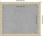 Amanti Art Silver Framed Magnetic Board 18x22 Small Vision Board for use with Magnets, 100% Metal Sheet to Display Items as Office Decor or for Home Organization in mudroom, Kitchen or Kids Room