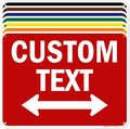 Custom Arrow,Custom Directional Sign, Two way Arrow,18x24 Inches, 55 mil thick HDPE (high density polyethylene) Made in USA by My Sign Center