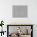 Amanti Art Silver Framed Magnetic Board 23x27 Medium Vision Board for use with Magnets, 100% Metal Sheet to Display Items as Office Decor or for Home Organization in mudroom, Kitchen or Kids Room